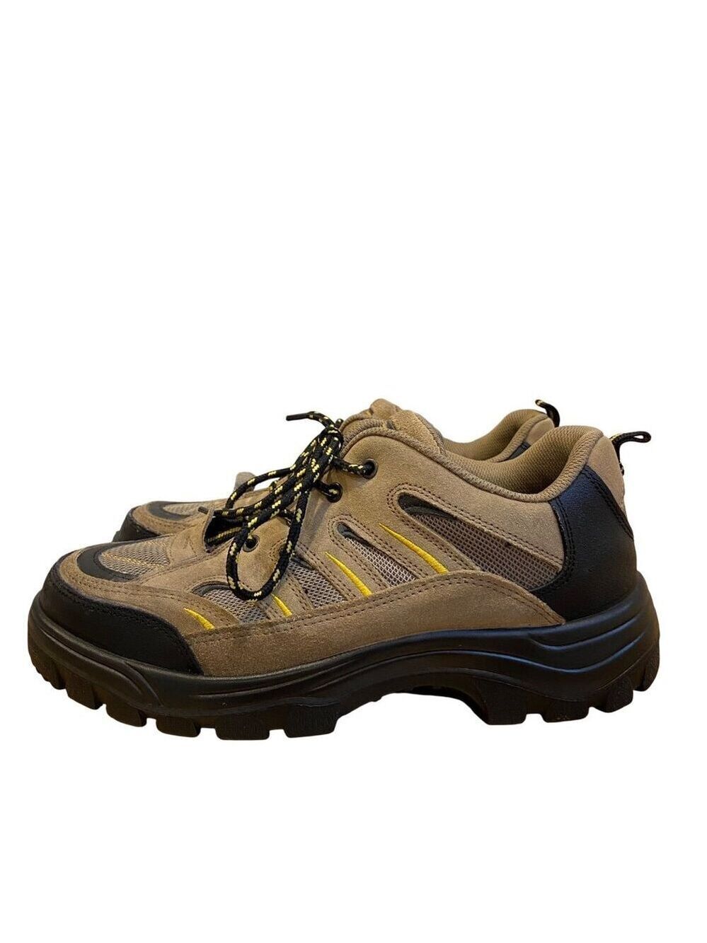 JB Goodhue Mens Hiking Shoes Size 8.5 Brown &Black Suede & Mesh size 9 ortopedic